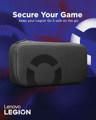 Lenovo Carrying Case for Legion Go S Gaming Console, Protective Storage Bag Case, Spill-Resistant PU Fabric, Secure Storage for Controllers, Console, Dock & Accessories, Black Gamer Accessories - size: Legion Go S Carrying Case