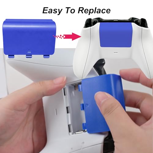 4 Pcs Battery Cover Replacement for Xbox One/One S/One X Controller[NOT for Xbox Series X/S],Battery Back Shell Covers Repair Part Compatible with Xbox One Controller - color: 4 Color