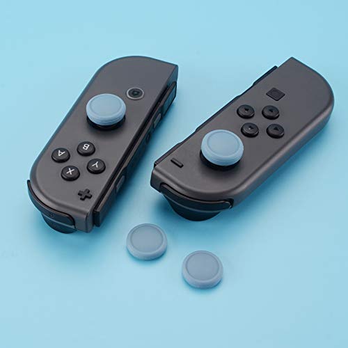 eXtremeRate PlayVital Switch Joystick Caps, Switch Lite Thumbstick Caps, Silicone Analog Cover for OLED Joycon Thumb Grips - Airforce Blue - color: Airforce Blue