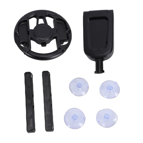 GOWENIC Game Controller Steering Wheel Table Attachment, Replacement Racing Wheel with Suction Cup Mount for 2, Stable Support Steering Stand for Racing Games