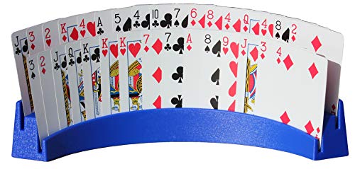 Twin Tier Premier Playing Card Holder (Set of 2) - Holds Up to 32 Playing Cards Easily - 12 1/2" x 4 1/2" x 2 1/4" - Stack for Storage - Made in The USA | Holds Up to 32 Playing Cards, 12 1/2" x 4 1/2" x 2 1/4", Stack for Storage, Made in The USA - color: