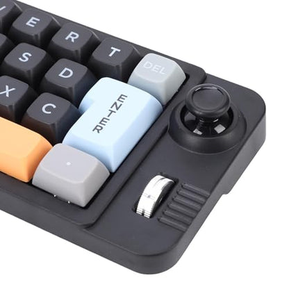 Yoidesu Programmable Macro Keyboard with RGB Backlight, 19 Key One Handed Wired USB C Mechanical Keypad with Knob Joystick, Hot Swappable for Work & Game