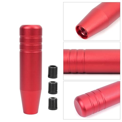 5inch Aluminum Alloy Shift Knob, Heavy Duty Car Gear Lever Stick Shifter Handle fit Most Automatic Manual Vehicle Red - color: Red, size: 13cm