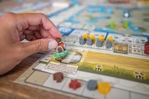 Stonemaier Games: Tapestry: Arts & Architecture Expansion by Jamey Stegmaier & Mike Young | Add to Tapestry | New Capital City Mats, Advancement Track, Civilizations, and More | 1-5 Players, 120 Mins