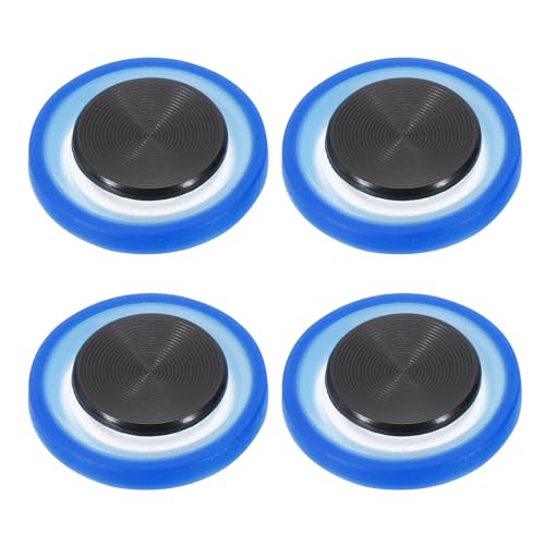 PATIKIL 4 Pcs Mobile Phone Game Joystick, Frosted Spiral Game Control Touch Screen Joystick with Storage Box for Mobile Tablet Smart Phone, Blue - color: Blue