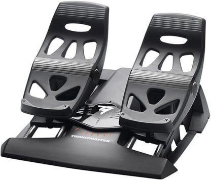 Thrustmaster TFRP Precision Flight Sim Rudder Pedals - PS5, XBOX & PC | self-centering axis, long travel, aluminum rails, differential breaking, for all types of flight, adjustable resistance