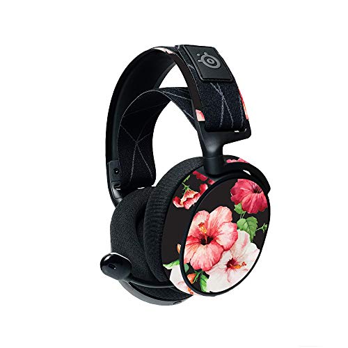 MightySkins Compatible with Steelseries Arctis 7 Gaming Headset (2019) - Hibiscus | Protective, Durable, and Unique Vinyl Decal Wrap Cover | Easy to Apply, Remove, and Change Styles | Made in The USA - color: Hibiscus