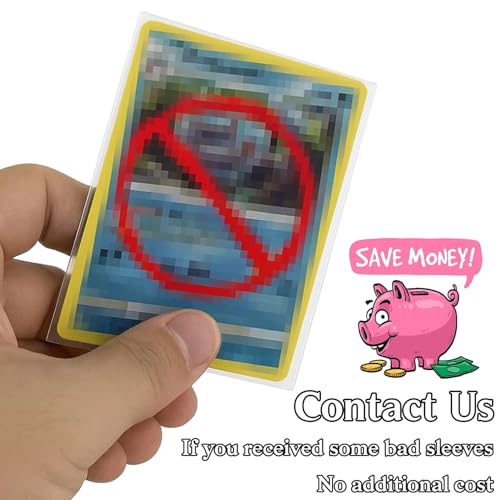 1000ct Clear Card Sleeves Perfect Fit for Yu-Gi-Oh Game Cards 59 mm x 87mm