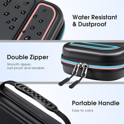FINTIE Carrying Case for Nintendo Switch 2 (2025), Shockproof Hard Shell Switch 2 Case, Protective Cover Travel Bag with 19 Game Card & 2 Micro SD Card Slots & Inner Pocket, Darknight - color: Darknight