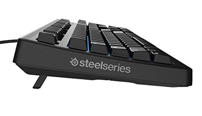 SteelSeries Apex 100 Gaming Keyboard - Tactile & Silent - Blue LED Backlit - Splash Resistant - Media Controls