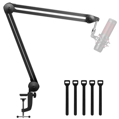 InnoGear Mic Arm Desk Mount Microphone Stand Boom Arm for Blue Yeti, Large | Silent, Professional, 3.5 lb Weight Capacity, Fits Fifine, 28" Extendable, For Heavy Mics, Adjustable Angles - size: Large