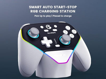 GameSir Super Nova Wireless Gaming Controller for PC/Switch/iOS/Android, Hall Effect Stick & Trigger, RGB Lighting, Swappable ABXY, Detachable Faceplate, 1000mAh with Charging Dock - Black&White” - color: Black&White