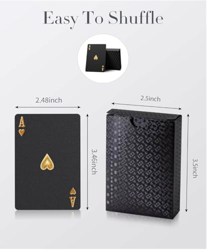Black Diamond Playing Cards - Waterproof Deck for Magic, Poker, and Casino Fun. Ideal for Parties and Special Occasion Gifts (Black Diamond, 1 Deck) - style: BLACK DIAMOND