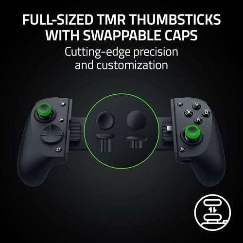 Razer Kishi V3 Pro Gaming Controller for iPhone, Android & Tablets, USB-C | iPhone 15, 16, 17 Series & iPad mini up to 8", Full Sized TMR Thumbsticks, Back Buttons, PC Remote Play, Haptics - style: Kishi V3 Pro