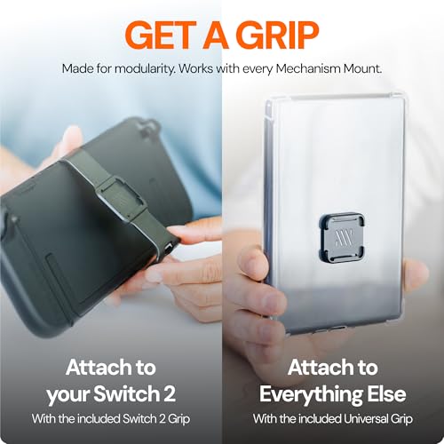 Mechanism 7-in-1 Bundle for Nintendo Switch 2 OLED & LED | Kickstand, Battery, VESA & Wall Mounting Kit | Mount Anything to Your Switch & It to Anything | Case Friendly Accessories - color: Nintendo Switch 2