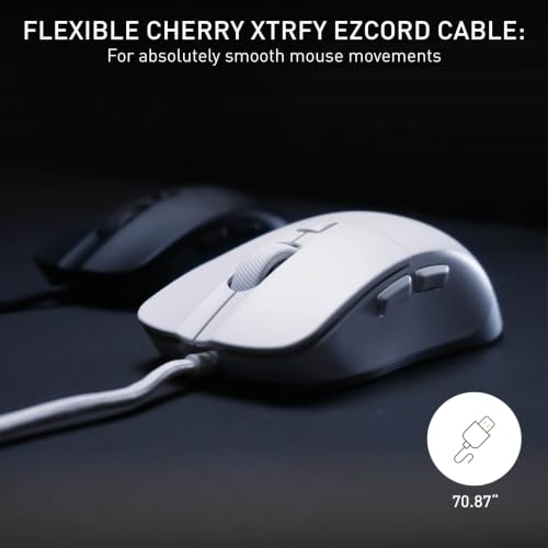 M50, Lightweight Wired Gaming Mouse, Ergonomic Shape for Ideal Comfort and Control, 5 On-Board Profiles, Customizable, USB-A Connection, White