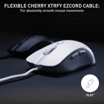 M50, Lightweight Wired Gaming Mouse, Ergonomic Shape for Ideal Comfort and Control, 5 On-Board Profiles, Customizable, USB-A Connection, White