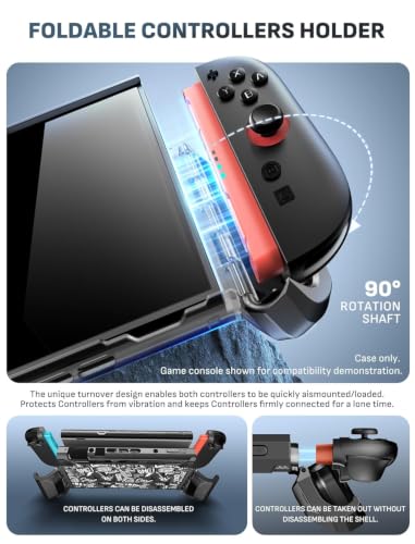 Mumba Blade Series Case for Nintendo Switch 2 [Dock Friendly] [Military-Grade Protection] Switch 2 Grip Protective Cover Shell, Quick-Release Joy-Con, Accessories for Switch 2 Controllers (Mixtape) - color: Mixtape