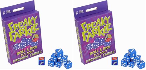 TDC Games Freaky Farkle Travel Dice Game (Pack of 2) - size: 5 x 3.75 x 0.75 inches (Pack of 2)