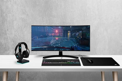 Corsair K55 RGB PRO XT - Dynamic Per-Key RGB Backlighting - QWERTY US Layout, Six Macro Keys with Elgato Stream Deck Software Integration - IP42 Dust and Spill-Resistant - Black - style: K55 RGB PRO XT