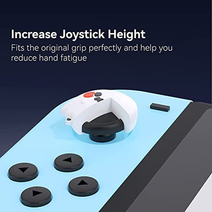 GeekShare Switch Accessories Kawaii Pumpkin Ghost Silicone Thumb Grips & Joystick Covers Compatible with Switch/OLED/Lite (4PCS) - Spooky for Gamers - color: Pumpkin