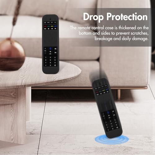 LEFXMOPHY RC-200 Remote Cover for Super Blue Box S5 PRO, S4 PRO, S5 S 5 S6 MAX 2024 2025, S 6-Ultra, S6 Ultra, S 6-MAX Voice Remote Case Silicone Protector - Black - color: BLACK