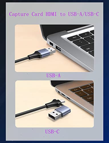 Capture Card, 2023 4K 60HZ Audio Video HDMI Capture Card，HDMI to USB 3.0 / USB C 1080P 60HZ Capture Card,Capture Card for Streaming/Nintendo Switch/PS3/PS4/YouTube/Xbox/Camera/PC/OBS