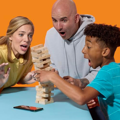 Official Hasbro Games Jenga Game | Digital Die for 6 More Ways to Play | Original Wood Block Game | Stacking Tower | Ages 6+ | 1+ Players | Party Games