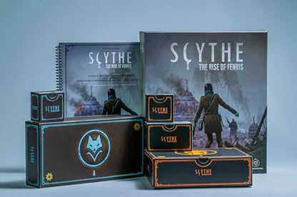 Stonemaier Games: Scythe: The Rise of Fenris by Ryan Lopez DeVinaspre & Jamey Stegmaier | 8 Episode Scythe Campaign and 11 Modules, Including a Cooperative Mode | Add to Scythe | 1-5 Players, 115 Min