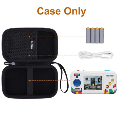 LTGEM Case Compatible with My Arcade Handheld Portable Video Game Console, Hard Shell Travel Carrying Storage Bag - Black(Case Only) - color: 1.Black