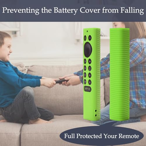 Silicone Protective Cover for NVIDIA Shield TV Pro 4K HDR Remote Green&Blue | Protective Controller Sleeve for Shield TV Pro/4K HDR,Anti-Slip,Shockproof,Glow in the Dark,TV remote controls