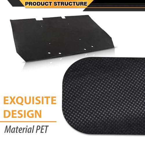 CNNELL Hood Insulation Pad 1/2" with Clips Compatible with Range Rover Classic 1987-1995 - style: 1987-1995 Range Rover Classic