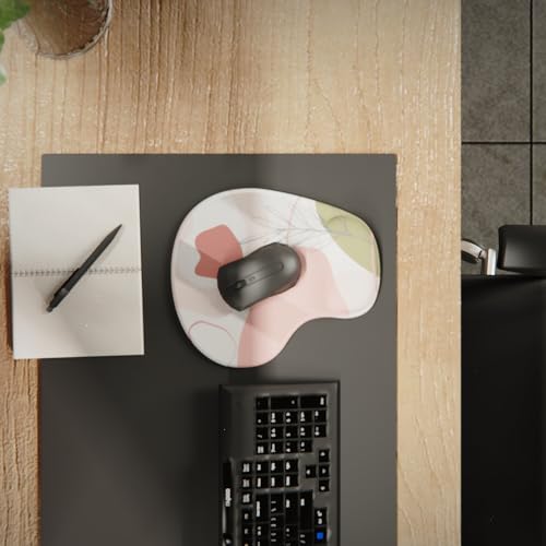 Office Mousepad with Gel Wrist Support - Ergonomic Gaming Desktop Mouse Pad Wrist Rest - Design Gamepad Mat Rubber Base for Laptop Computer -Silicone Non-Slip Special-Textured Surface (15EaethyA) - color: 15EaethyA