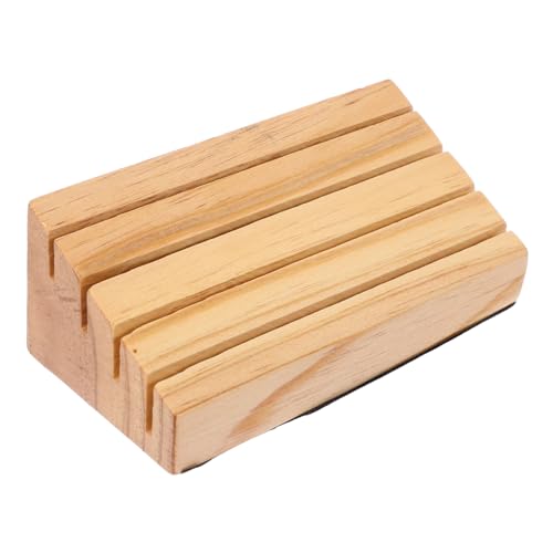 Yardwe Wooden Playing Card Holder Stand for Game Cards Dual Function Storage Rack Hands-Free Organizer for Board Games and Poker and Collectors