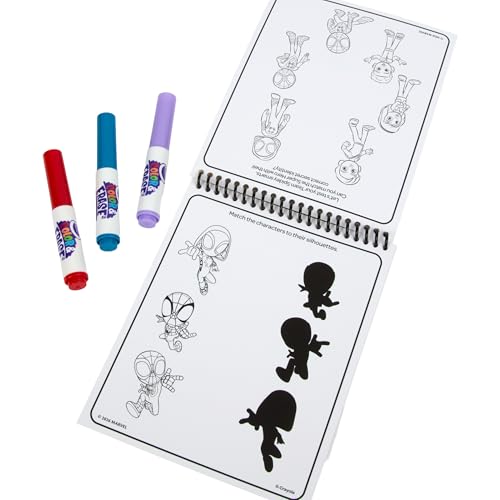 Crayola Color & Erase Reusable Activity Pad - Spidey and His Amazing Friends, Erasable Coloring Pages, Spiderman Toy for Toddlers, Travel Activity - style: Reusable Activity Pad
