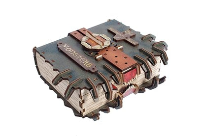 UGEARS Harry Potter The Monster Book of Monsters - 3D Wooden Puzzle for Adults, Mechanical Wooden Model Kit, DIY Building Craft Kit, Brain Teaser Puzzle, Collectible Book Design, Hobby Gift for Adults - style: The Monster Book of Monsters