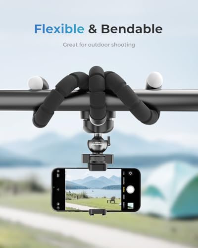 UBeesize Phone Tripod Pro S, Flexible Desk Stand with Wireless Remote, Mini Holder for Camera and GoPro - style: Tripod S