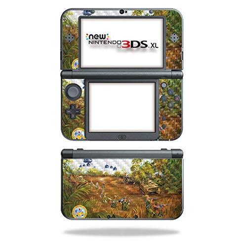 MightySkins Carbon Fiber Skin for Nintendo New 3DS XL (2015) - Not Forgotten | Protective, Durable Textured Carbon Fiber Finish | Easy to Apply, Remove, and Change Styles | Made in The USA - color: Not Forgotten