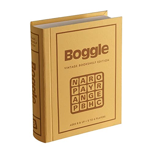 WS Game Company Boggle, Catch Phrase, and Yahtzee Vintage Board Game Bookshelf Collection
