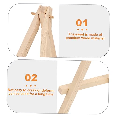 2pcs Wood Display Stand Card Deck Holder Multi-functional Easel for Game Cards Photos