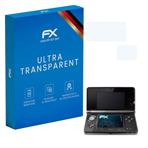 atFoliX Screen Protection Film compatible with Nintendo 3DS 2011 Screen Protector, ultra-clear FX Protective Film (Set of 3) - color: FX-Clear — Set of 3, size: 3DS (2011)