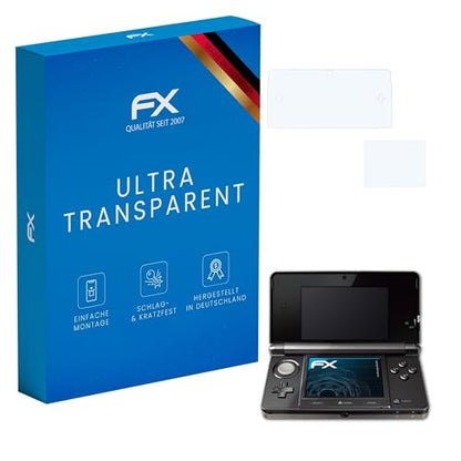 atFoliX Screen Protection Film compatible with Nintendo 3DS 2011 Screen Protector, ultra-clear FX Protective Film (Set of 3) - color: FX-Clear — Set of 3, size: 3DS (2011)