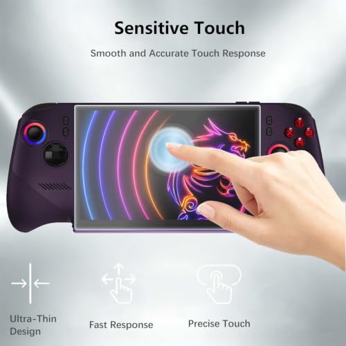 1 Pack Screen Protector for MSI Claw 8 EX AI+ CG3EM Gaming Handheld,9H Hardness,HD Clear,Scratch Resistant,Tempered Glass Film for MSI Claw 8 EX AI+ Portable Console - size: 1 Pake