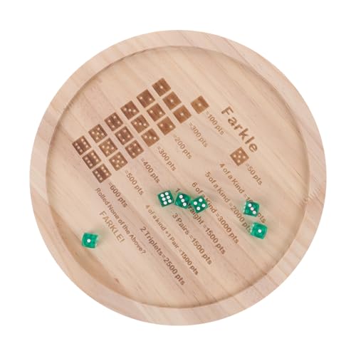 Abaodam Wooden Dice Tray for Game Board Game Trays Family Gathering Dice Playset