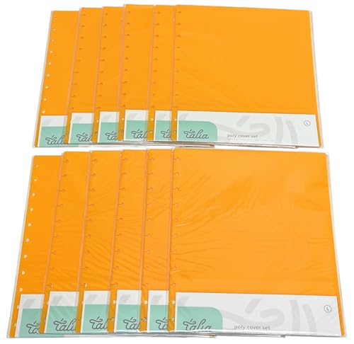 Talia Discbound Notebook - Cover Set (BBQ Mustard 12pk (no discs), Letter Size) - color: Bbq Mustard 12pk (No Discs), size: Letter Set