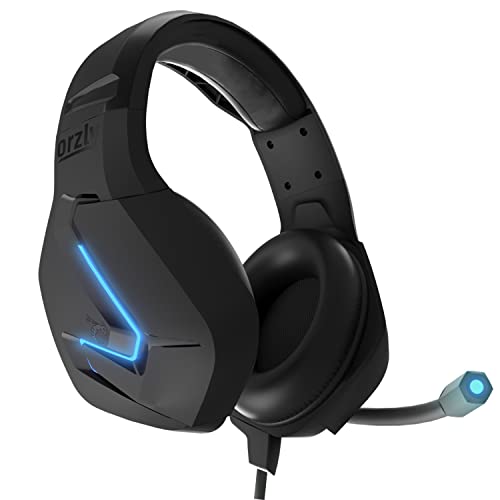 Orzly Gaming Headset for PC and Gaming Consoles PS5, PS4, Xbox Series X | S, Xbox ONE, Nintendo Switch & Google Stadia Stereo Sound with Noise Cancelling mic - Hornet RXH-20 Abyss Edition - color: Black