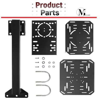 Minneer Gaming Controller/Joystick Platform Accessories of 50mm Round Tube Flight Simulator Cockpit Fit for Dardoo/Anman/Marada Stand X52/X56/Thrustmaster A10C Hotas Warthog U-Lock Three Platforms