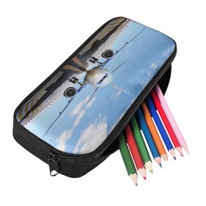 Boy Bookbag School Backpack 17 Inch Student Bag Lightweight Backbag for Age 6-16 Kids Plane Design (Bookbag + Pencil Bag) - color: Plane Backpack 6- Bookbag + Pencil Bag
