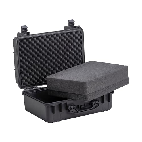 MEIJIA Portable All Weather Waterproof Camera Case with Customized Fit Foam,Fit Use of Drones,Camera,Equipments,Pistols,Elegant Black(18.3 ”x14.57”x8.66”) - size: 18.3 ”x14.57”x8.66”