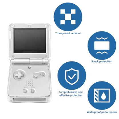 Anti-Scratch Hard Transparent PC Protective Cases Shell Cover, Compatible with Gameboy Advance Case Gameboy Sp Clear PC Cover For Console Gaming Accessory
